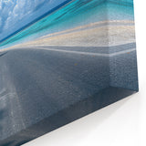 Tropical Beach Road Landscape Wall Art - Coastal Paradise Journey Print