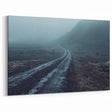 Misty Mountain Road Landscape Wall Art - Serene Pathway Journey Print