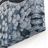 Snowy Forest Road Wall Art - Winter Wonderland Aerial Landscape Print