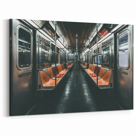 Vintage Subway Interior Wall Art - Urban Transit Decor for City Lovers