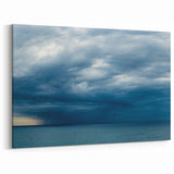 Cloudscape Wall Art - Dramatic Skyscape with Stormy Sea Canvas Print