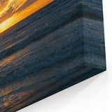 Sunset Seascape Canvas - Dramatic Sky and Ocean Wall Art Decor