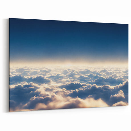 Above the Clouds Canvas - Serene Sky and Cloudscape Wall Art Decor