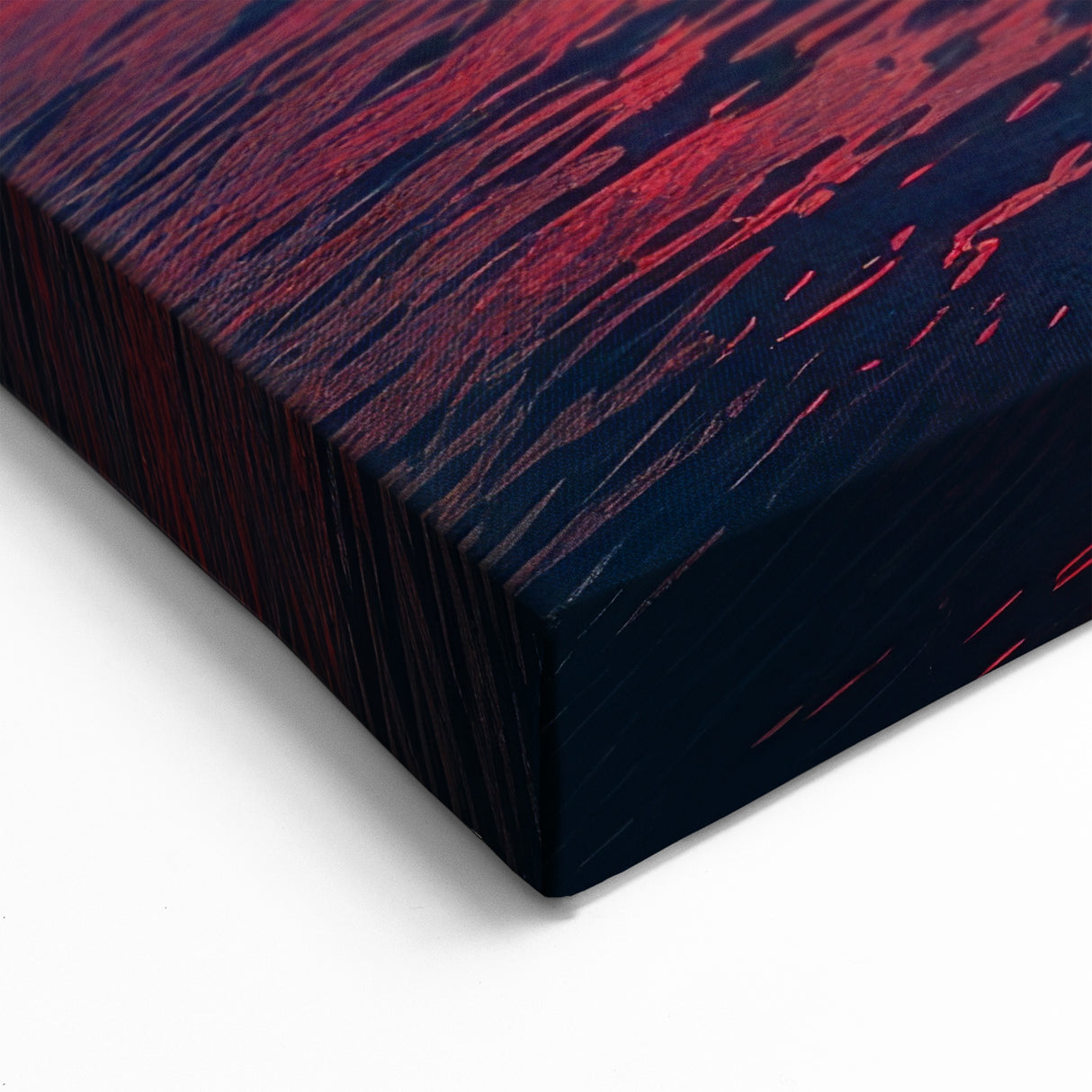 Fiery Ocean Sunset Skyscape Art – Vibrant Sky and Sea Wall Decor