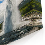 Scenic Geyser Canvas Print - Stunning Natural Geyser Photography Art