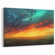Vibrant Skyscape Canvas Art – Dramatic Sunset and Horizon Wall Decor