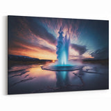 Vibrant Geyser Wall Decor - Stunning Natural Geyser Photography Art