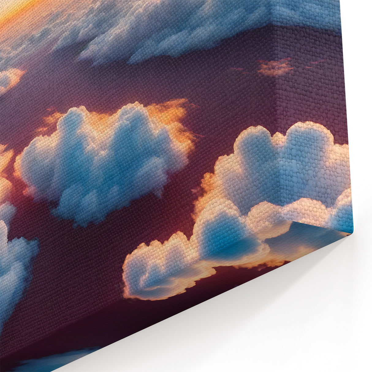 Serene Sunrise Above Clouds Art – Peaceful Sky and Cloud Wall Decor