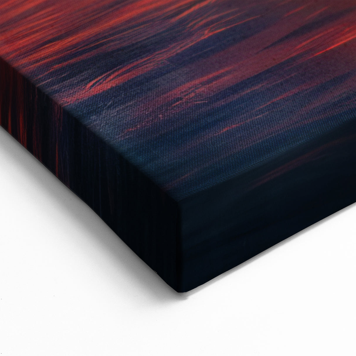Fiery Sunset Ocean Art – Dramatic Sky and Water Wall Decor