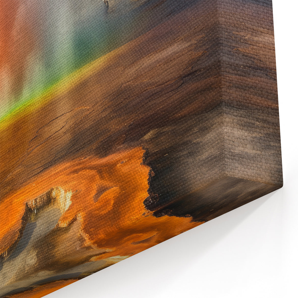 Fiery Geyser Eruption Art - Captivating Natural Landscape Wall Print