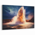 Explosive Geyser Eruption Art - Dramatic Natural Landscape Wall Print