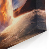 Explosive Geyser Eruption Art - Dramatic Natural Landscape Wall Print