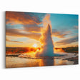Stunning Geyser Wall Art - Vibrant Landscape Geyser Canvas Print Decor