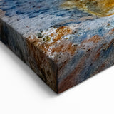 Fiery Geyser Wall Art - Vibrant Sunset Over Geothermal Landscape Print