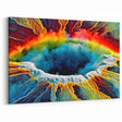 Multicolor Geyser Wall Art - Vibrant Thermal Pool Landscape Canvas Print