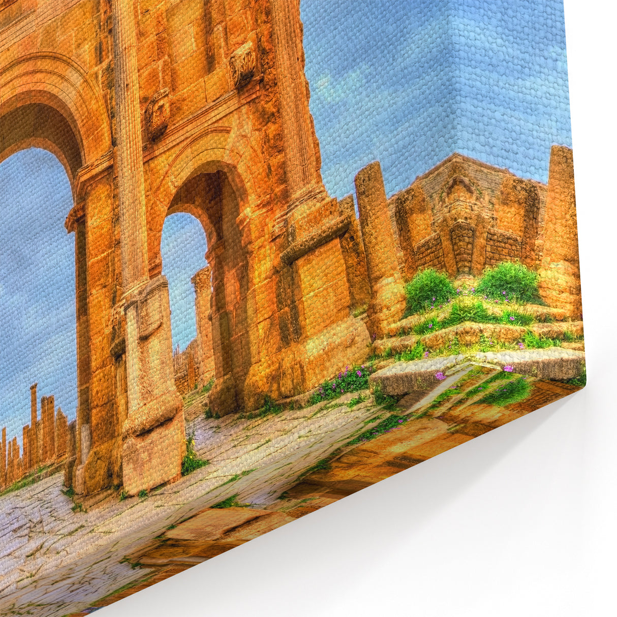Algeria Wall Art - Ancient Roman Archway in Beautiful Detail