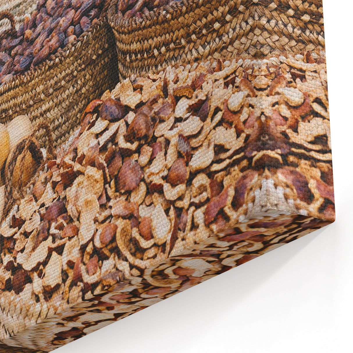 Egyptian Market Baskets Wall Art - Traditional Egypt Canvas Prints