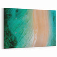 African Region Wall Decor - Aerial Coastal Beach Scene Print on Canvas