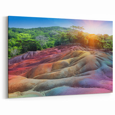 Seven Colored Earth - Chamarel Mauritius Landscape Art Print