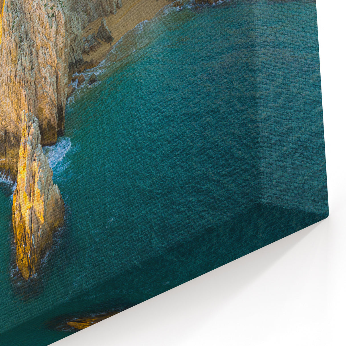 Serene Baja California Coastal Cliffs - Tranquil Mexico Wall Art Print