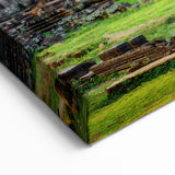 Cambodian Landscape Canvas - Bayon Temple Under a Clear Sky