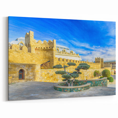 Baku Fortress Art - Azerbaijan Old City Wall Heritage