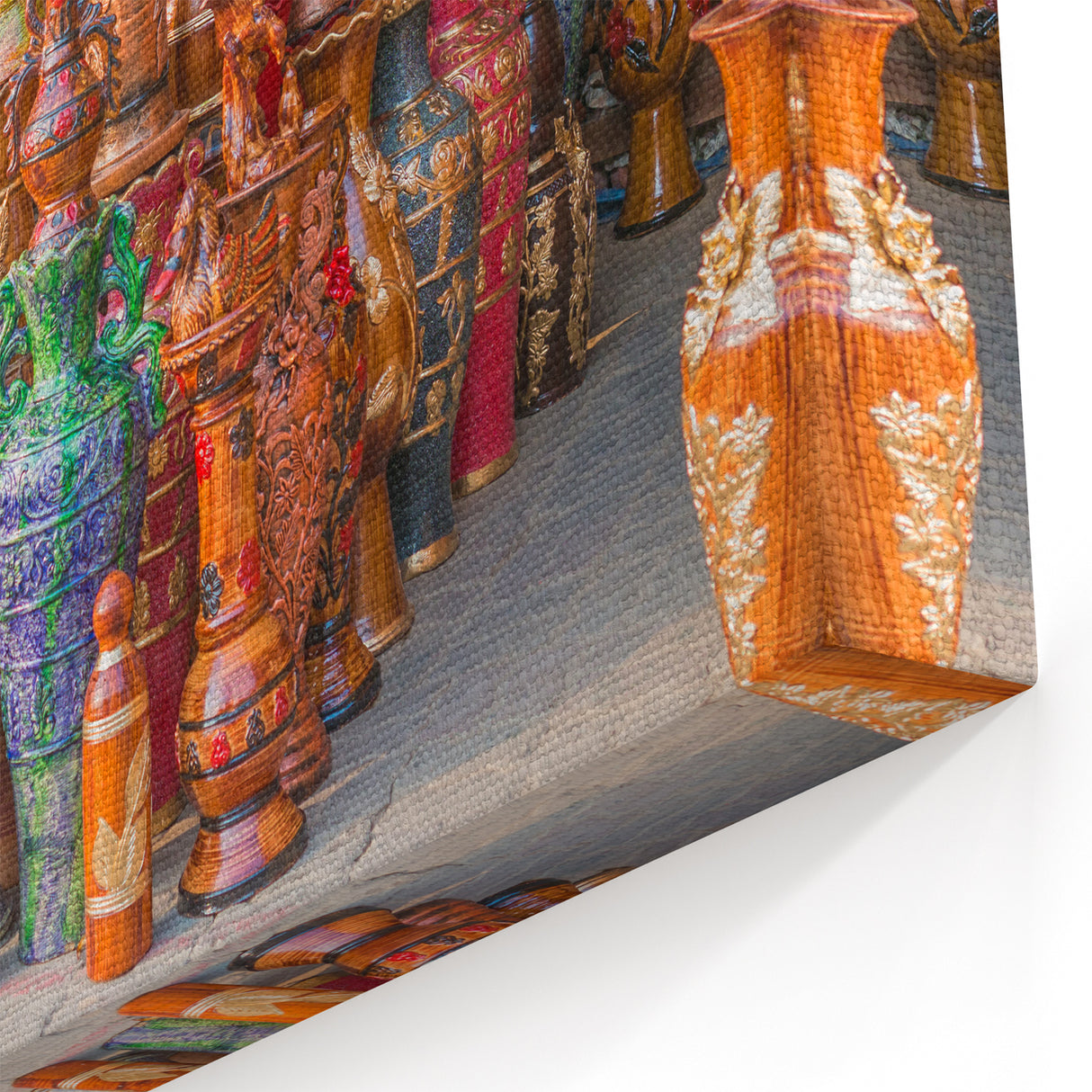 Colorful Bangladeshi Handicrafts - Vibrant Asian Culture Wall Art