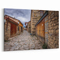 Azerbaijan Village Alley Art - Rustic Stone Street Scene Print