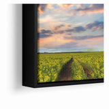 Golden Fields at Dusk - Tranquil Bangladeshi Countryside Wall Art
