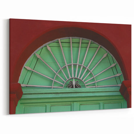 Vibrant Mexican Window Arch - Colorful Baja California Wall Art Print