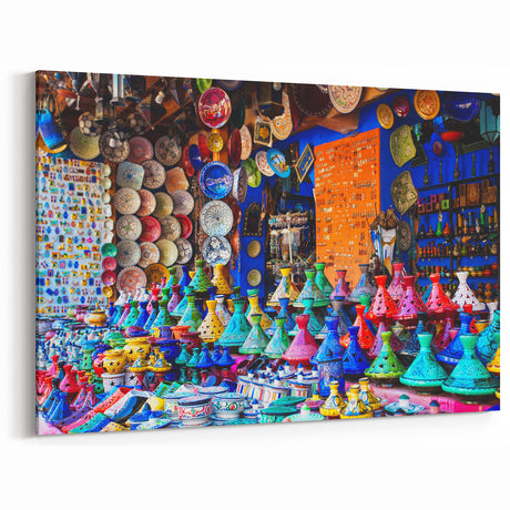 Vibrant Moroccan Market - Moroccan Wall Art for Colorful Decor