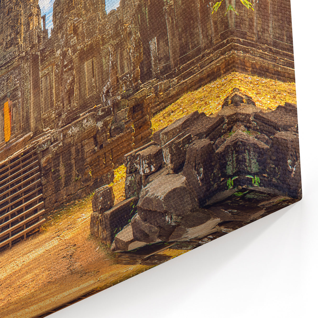 Temples of Cambodia Prints - Majestic Bayon Temple at Sunrise