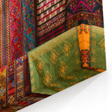Vibrant Bhutan Textile Art - Bhutan Cultural Patterns Prints for Decor