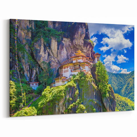 Tiger’s Nest Monastery Art - Bhutan Scenic Mountain Prints for Decor