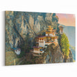 Majestic Bhutan Monastery Wall Art - Scenic Landscape Canvas Print