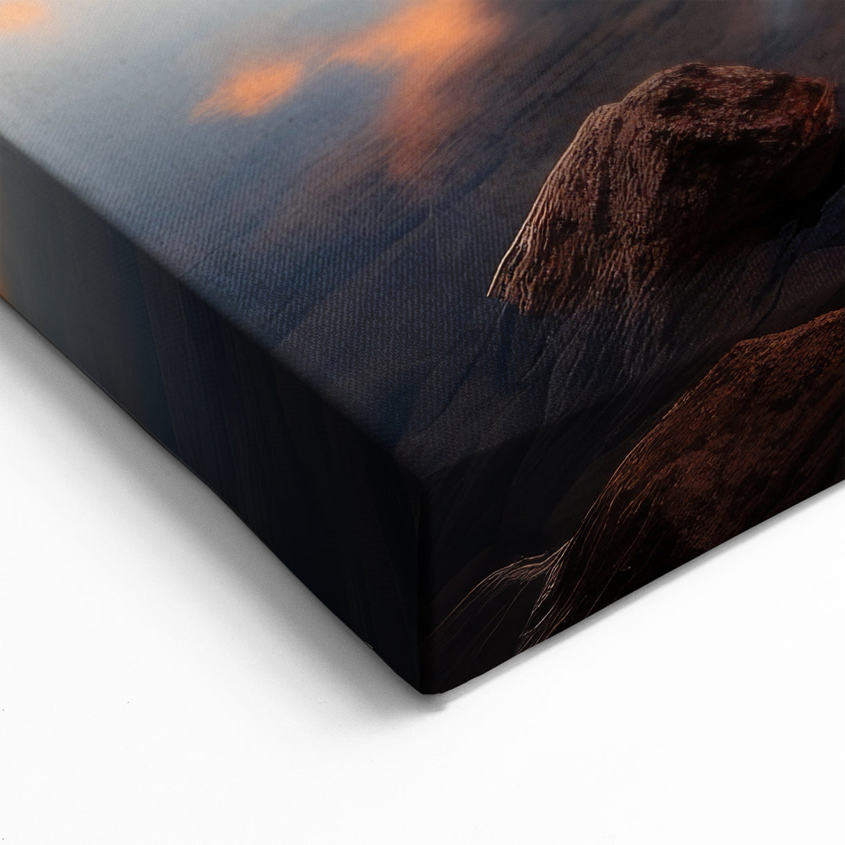 Majestic Alberta Mountain Sunset - Reflective Lake Landscape Art