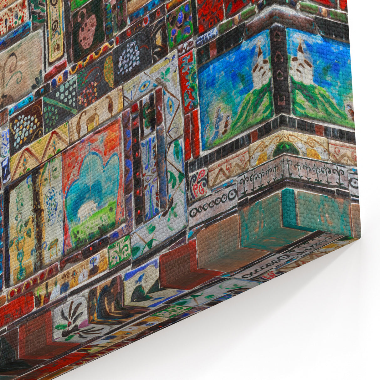 Georgia Wall Art - Vibrant Georgia Scenery Mosaic Scenic Georgia Art