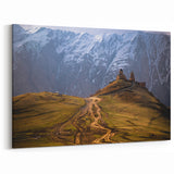 Georgia Photography Art - Remote Church Georgia Scenery Canvas Art