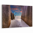 Moonlit Seychelles Beach Art – Tranquil Night Sky Coastal Wall Print