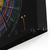 Vibrant Georgia Ferris Wheel Night Art - Stunning Neon Photography Print