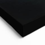 Marine Plants Art: Minimalist Brown & Cream Coral on Black Canvas Wall Decor