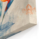 Vibrant Bird of Paradise Canvas Art - Tropical Watercolor Flower Print