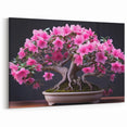 Vibrant Pink Bonsai Tree Wall Art - Japanese-Inspired Canvas Prints