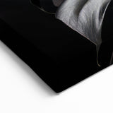 Black Monstera Leaf Wall Art - Minimalist Botanical Decor for Modern Spaces