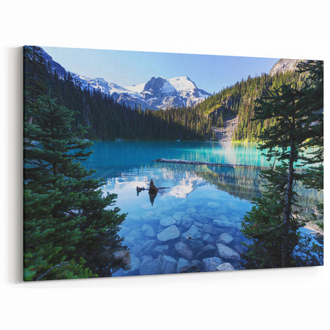 Crystal-Clear Mountain Lake Art – British Columbia’s Scenic Wilderness