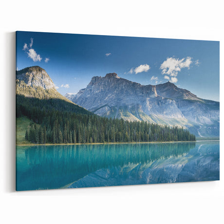 Majestic Mountain Reflection Art – British Columbia’s Wilderness Lake