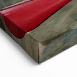 Scenic British Columbia Canoe Art – Rocky Mountains & Lake View