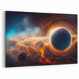 Black Hole Wall Art | Cosmic Space-Themed Canvas Print | Astronomical Decor
