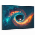 Vibrant Black Hole Wall Art | Space-Themed Canvas Print | Cosmic Decor
