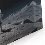Astronaut Wall Art: Space Explorer Canvas with Cosmic Sunburst